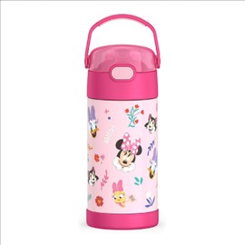 THERMOS FUNTAINER - Botella infantil de acero inoxidable de 12 onzas, preescolar Minnie