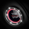 CGEAMDY 2 Pcs Car Push Start Button Crystal Rhinestone Cover/Sticker,