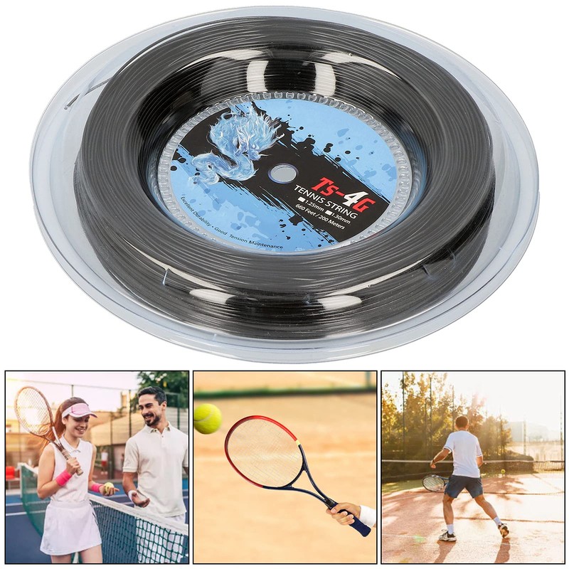 SUNGOOYUE Tennis Racquet String, 200m Polyester Tennis String Reel for
