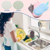 6PCS Reusable Sponges Kitchen Double-Side Microfiber Sponge Non Scratch Microfiber