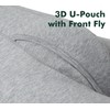 AIRCUTE Men Urine Incontinence Underwear Fly Front Opening Absorbent Leak