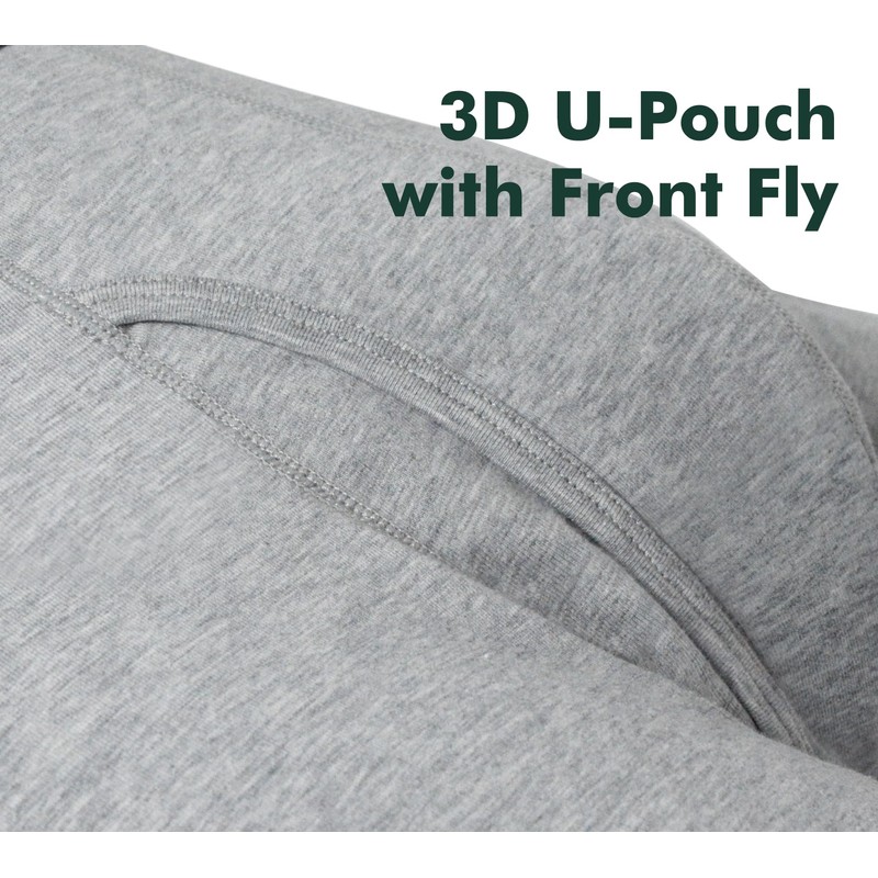AIRCUTE Men Urine Incontinence Underwear Fly Front Opening Absorbent Leak