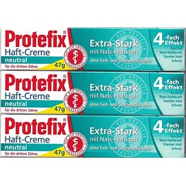 Protefix Extra-Stark neutral Haftcreme 47g 3er Pack (3x 47g)