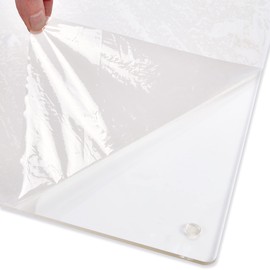 Cutting Board with Lip Edge – Clear Acrylic – Non-Slip – 20” x 16” – Countertop Protector for Chopping and Cutting Food