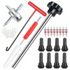 Lettry 22Pcs Quick Change Tire Valve Tool Kit, Tire Valve