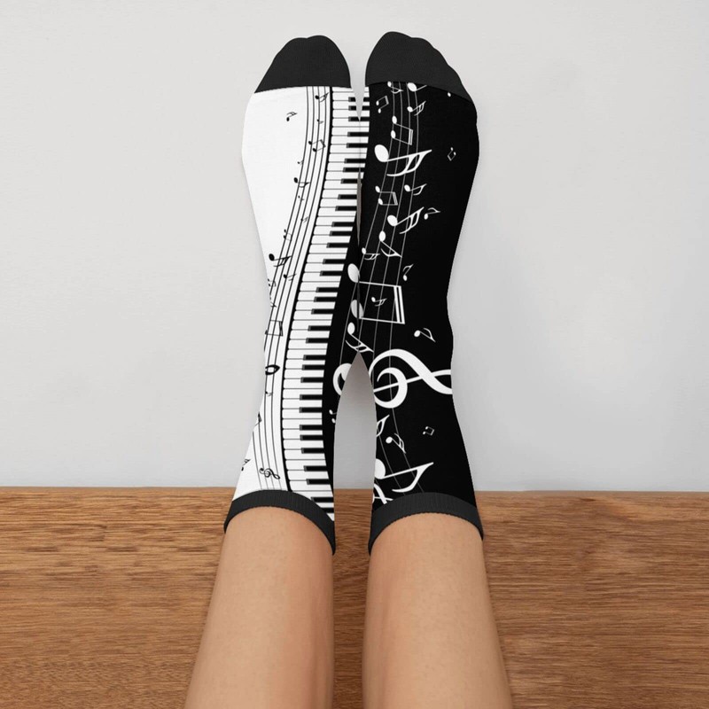 Music Socks For Men Women Fun Novelty Crew Athletic Cool