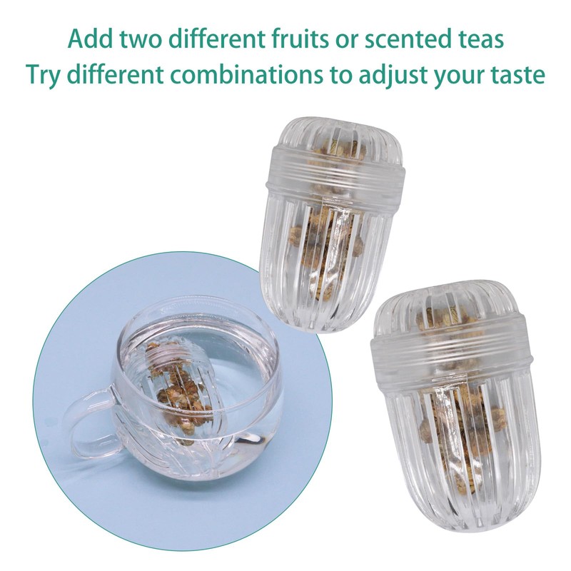 BUXIMN 2 pcs Fruit Infuser Insert, Tea Infuser Bottle Ball