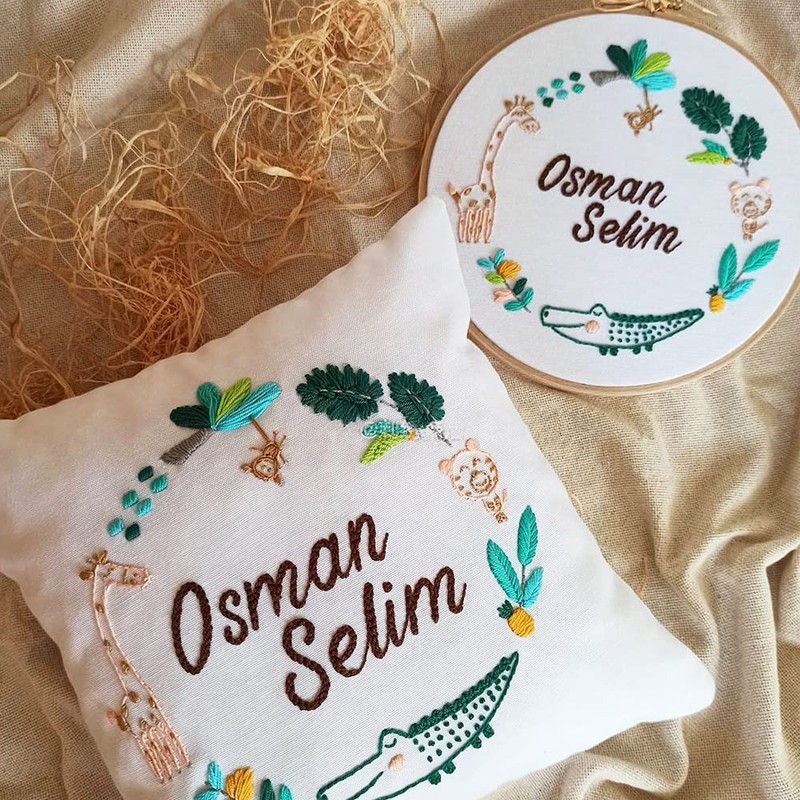4Pcs 4 Sizes Round Bamboo Embroidery Hoop Circle Cross Stitch