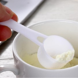 Small Scoop Measuring Spoon,Set of 10,Short Handle Spoons for Spices Jar Powder Bags Dry Goods,Home and Lab Supplies,5g Capacity