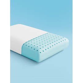 SLEEP ZONE Cooling Memory Foam Pillow - Odorless, Breathable, Skin-Friendly with Superior Support for Back, Stomach or Side Sleepers, Home, Hotel, Hospital Essentials (White, King, 1 Pack)