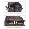YUHAN Camera Bag, Vintage Canvas Camera Shoulder Bag Waterproof Leather