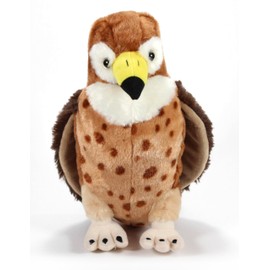 The Petting Zoo Red Tailed Hawk Stuffed Animal Plushie, Gifts for Kids, Wild Onez Zoo Animals, Hawk Plush Toy 12 inches