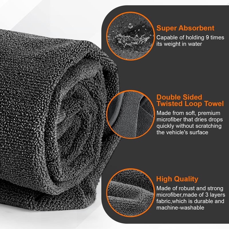 Fizentia Car Seat Towel,2-Pack Sweat Car Seat Cover Towel,Waterproof Towel