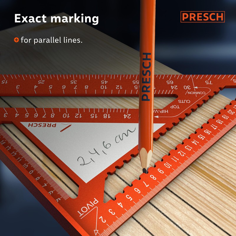 Presch Carpenters Square Set | 180mm & 300mm | Innovative