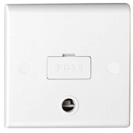 Deta S1362 Slimline 13amp Fused Spur Connection Unit (Unswitched) with Flex Outlet
