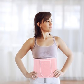 KICHOUSE Breathable Multi-Function Waist Support Belt for Women Adjustable Fitness Waist Trainer for Running and Yoga Lightweight Back Brace for Gym Daily Use