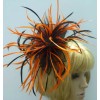 Pretty-Plumes Orange Goose Biot Feathers 15 Pcs Loose 6-9" Millinery
