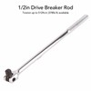 15in 1/2in Drive Breaker Bar Chrome Vanadium Steel 180 Degree