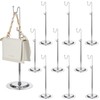 Therwen 10 Pcs Bag Display Stands Purse Display Stand Adjustable