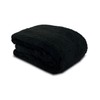 John Aird Teddy Fleece Cozy Bed Sofa Throw Blanket (Black,