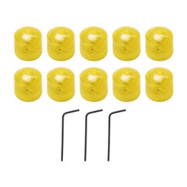 Volume Tone Dome Knobs Plastic Control Electric Guitar Bass Parts Accessories with Hex Wrench GD88 Yellow
