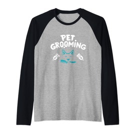 Funny Dog Groomer Clothes for Pet Younique Stylist Raglan, black