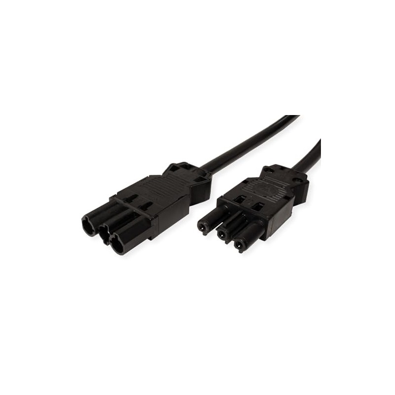 BACHMANN Device Extension GST18-3 Male / Female 0.5 m Black