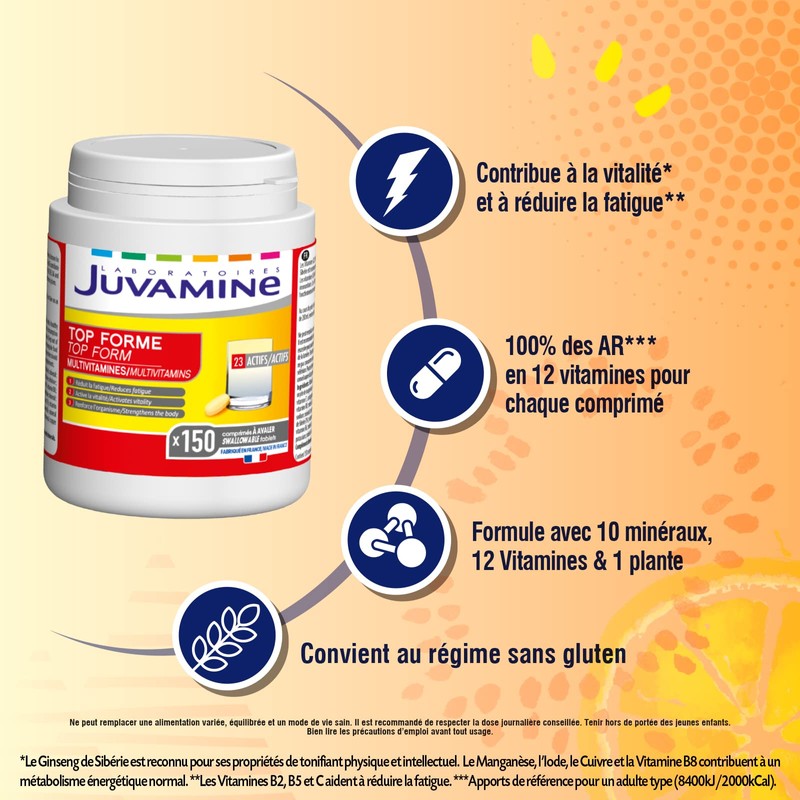 JUVAMINE – Topform – Vitalität – Spannkraft – 12 Multivitamine