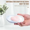 Mayoii Soap Dish Ceramic Beautiful Waterproof Rustless Stable Marbling Soap