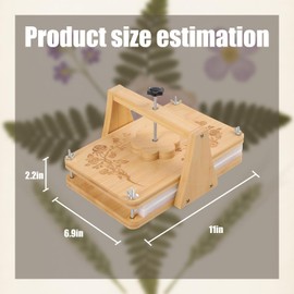 DZHPSRSZ Microwave Flower Press Kit for Quick Preservation,11.02" x 7.1 6-Layer Wood Press for DIY Crafts Art Projects and Wedding Bouquet Preservation