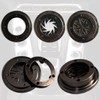 Car Push Start Button Cover Spin Engine Start Stop Button