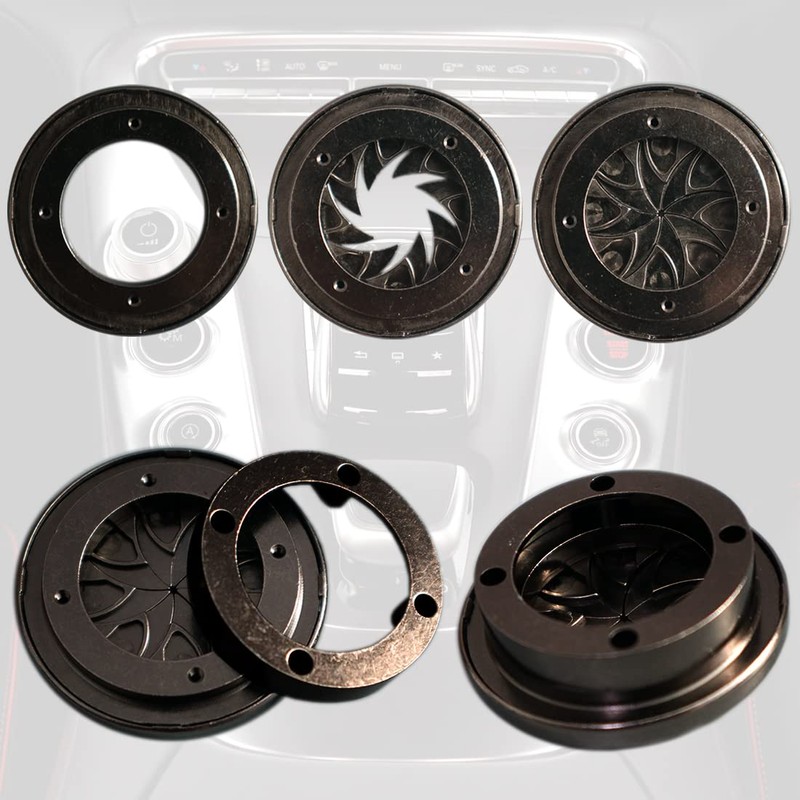 Car Push Start Button Cover Spin Engine Start Stop Button