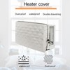 Indoor Air Conditioner Cover Window Unit AntiRust CreamyWhite 53.3x35.6x7.6cm with