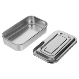 Zerodeko Caja Esterilizadora Inoxidable para Instrumentos Quirúrgicos Charola de con Tapa para y Consultorios Médicos