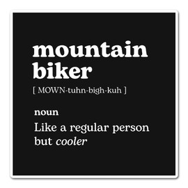 2 x 10 cm Mountainbiker-Vinyl-Aufkleber – Fahrrad-Fan, Wörterbuch, regulär, aber cooler, Definition, lustiger Aufkleber, Scrapbook, Aufkleber #82650