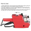 Price Labelling Gun, 10 Digits, 2 Lines, Labeler, Marker, Fixing