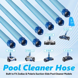 Fonixte 7 Pack R0527700 Pool Cleaner Hose Replacement Kit for Zodiac Baracuda MX6 X7 T3 T5 Swimming Pool Cleaner, 39 Inch Twist Lock Pool Vacuum Hose