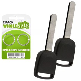 Wholesale-24-7 2 Replacement For 2002 2003 2004 2005 Honda CR-V CRV CR V Transponder Key
