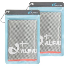 Cooling Towels for Neck and Face 2 Pack (Gray/Neon Orange, L) Cooling Rags Sports Cool Towels Chilly Pad Wet Towel Cold Towel Cooling Neck Towel Cloth Stay Cool Neck Towel to Keep You Cool Down