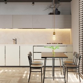 LEDSone Metal Pendant Light E27 Twisted Cable Ceiling Pendant Light E27 Vintage Antique Brass Pendant Light for Lamp Holder Socket (Package 2 - Yellow Brass)