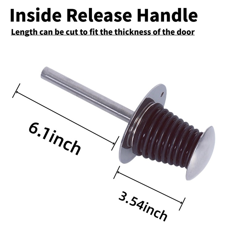 SIWRDTG Walk in Cooler Door Closer Complete Latch Kit, Walk