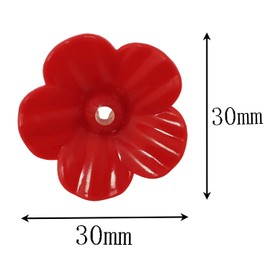 E-outstanding 10 Pcs Hummingbird Feeders Flowers, Feeding Ports Bird Feeder Replacement Parts for Hummingbird Feeder Hanging Feeder, Red