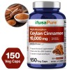 NusaPure Ceylon Cinnamon 10,000mg Per Caps | 150 Veggie Capsules