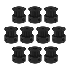 eMagTech Pack of 10 GT2 Pulley, 2GT Timing Pulley, 20 Teeth, 5 mm Bore, 6 mm Wide Belt, Stepper Motor Pulley, Aluminium Timing Belt Pulley, Compatible with Creality