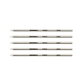 Rhodia Consumables Multi-Pen + Ballpoint Pen Refill [Bulk Purchase Set of 5] Black, 0.02 inches (0.5 mm)