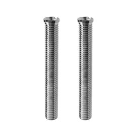 SG Store 2 Pieces Kitchen Sink Basket Screw, 90 mm, Sink Extended Bolt Screw, M12 Strainer Lock Screw, Sink Fixing Accessories for Sink Strainer Stopper, Silver