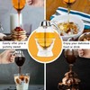 Honey Dispenser No Drip Glass 8 oz with Plastic Top,