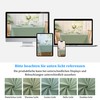 ATsense Tablecloth Mint Green Tablecloths Linen Look 100% Washed Cotton