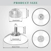 10Pcs Plastic Sucker Pads Transparent Suction Cup Screw Nut Suction