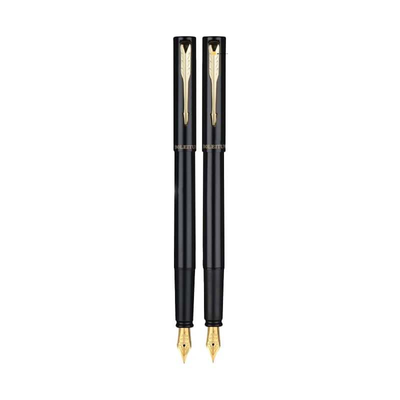 SAQIANG BOLEITUN Metal Fountain Pen Gift Set, Matte Black with